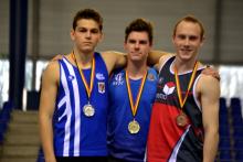 Podium 200m junior homme ©Noémie Lins